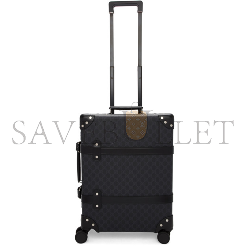 GUCCI BLACK GLOBE-TROTTER EDITION GG CARRY-ON SUITCASE (48*37*17cm)